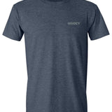 HOOey Flag Fill (Heather Navy) - Mens T-Shirt - Hatcountry