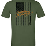 HOOey Rope Flag (Military Green) - Mens T-Shirt - Hatcountry