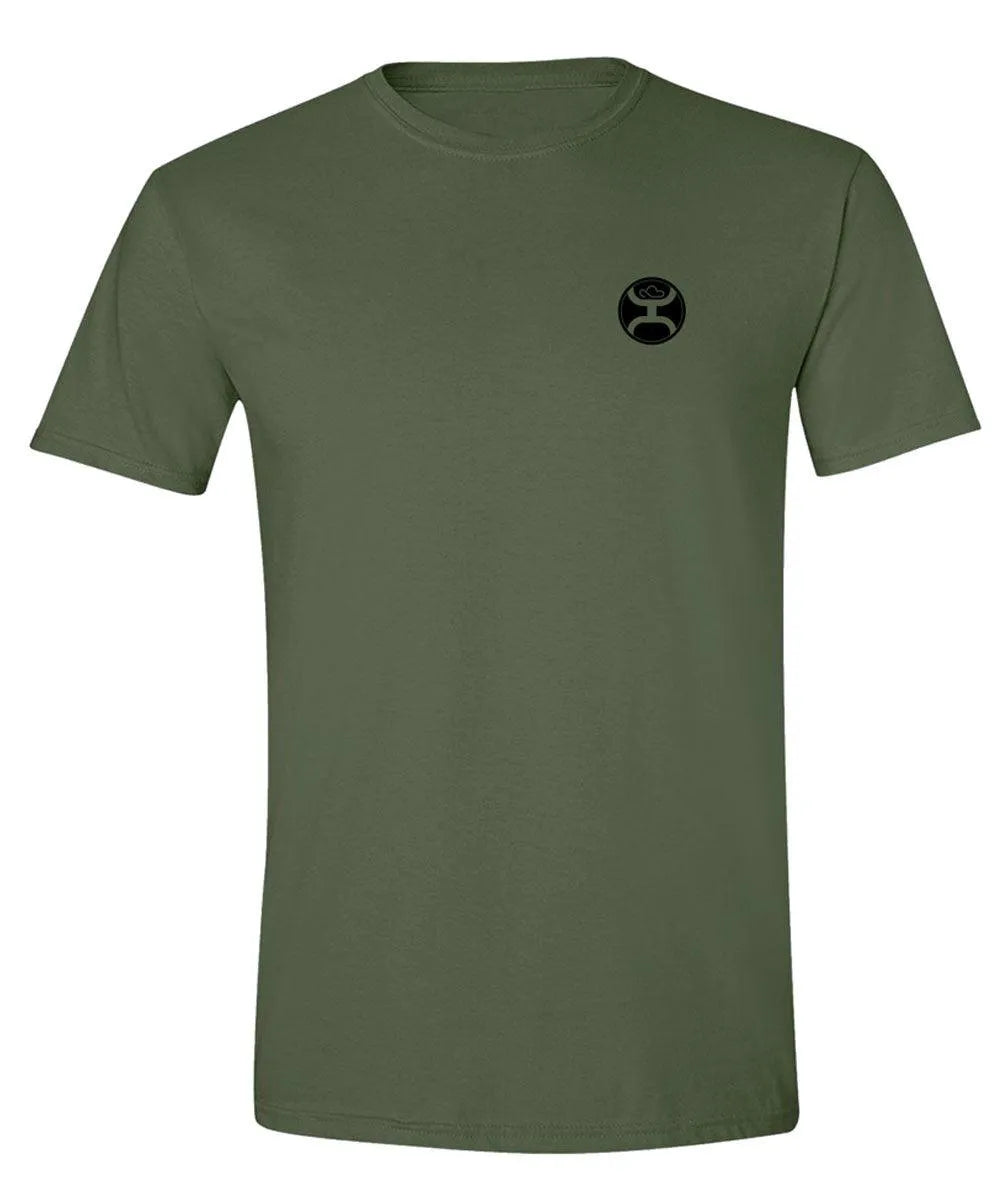 HOOey Rope Flag (Military Green) - Mens T-Shirt - Hatcountry