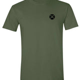 HOOey Rope Flag (Military Green) - Mens T-Shirt - Hatcountry
