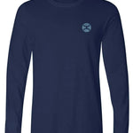 HOOey Flag Fill (Heather Navy) - Mens T-Shirt - Hatcountry