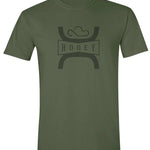 HOOey Split Hooey (Military Green) - Mens T-Shirt - Hatcountry