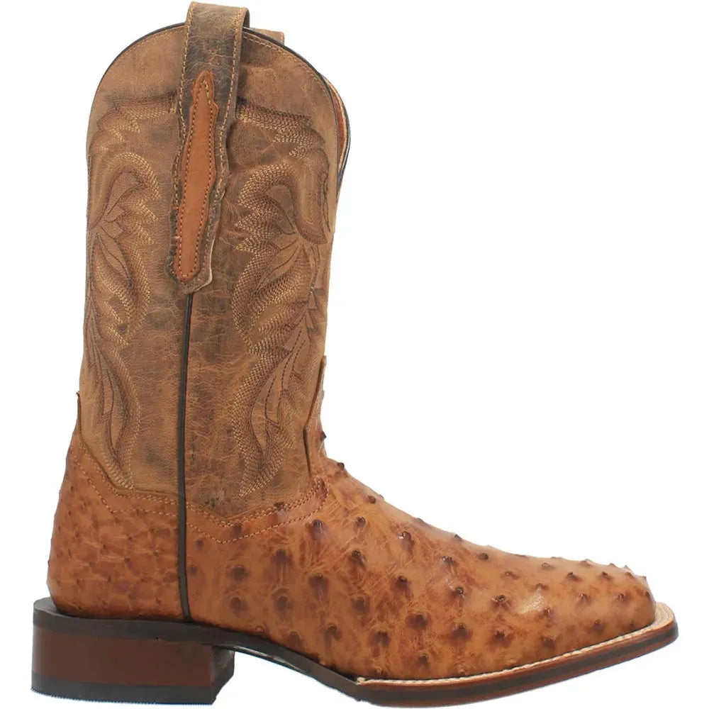 Dan Post Alamosa -Mens Ostrich Skin Leather Cowboy Boots - Hatcountry
