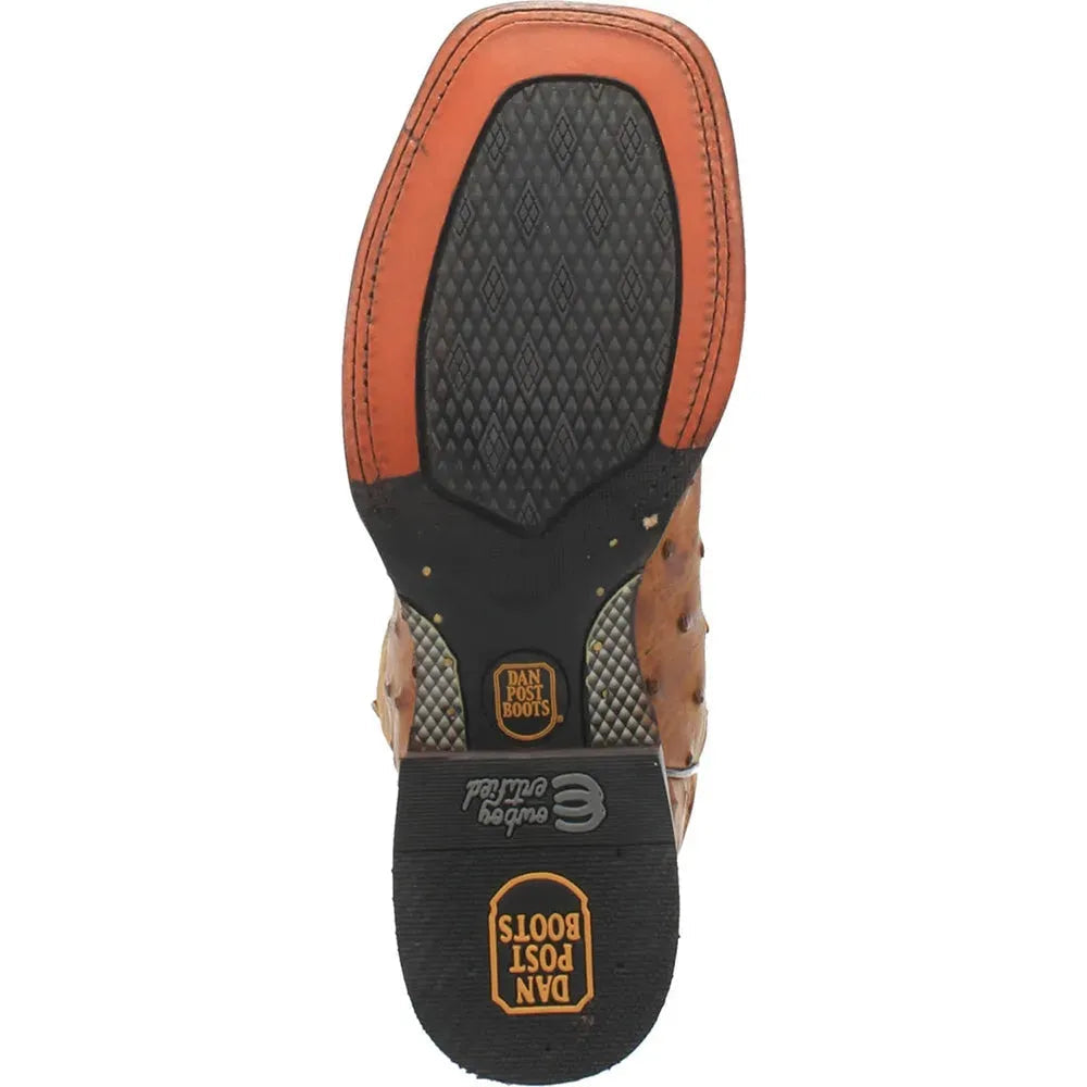 Dan Post Alamosa -Mens Ostrich Skin Leather Cowboy Boots - Hatcountry