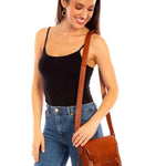 Scully Leather Brown Flap - Women's Handbag - Hatcountry