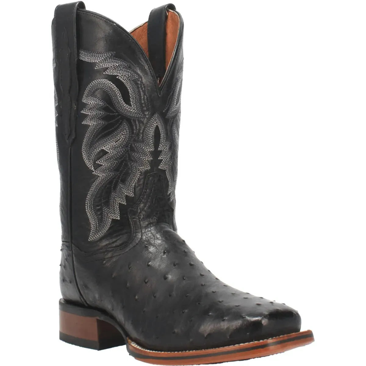 Dan Post Alamosa -Mens Ostrich Skin Leather Cowboy Boots - Hatcountry