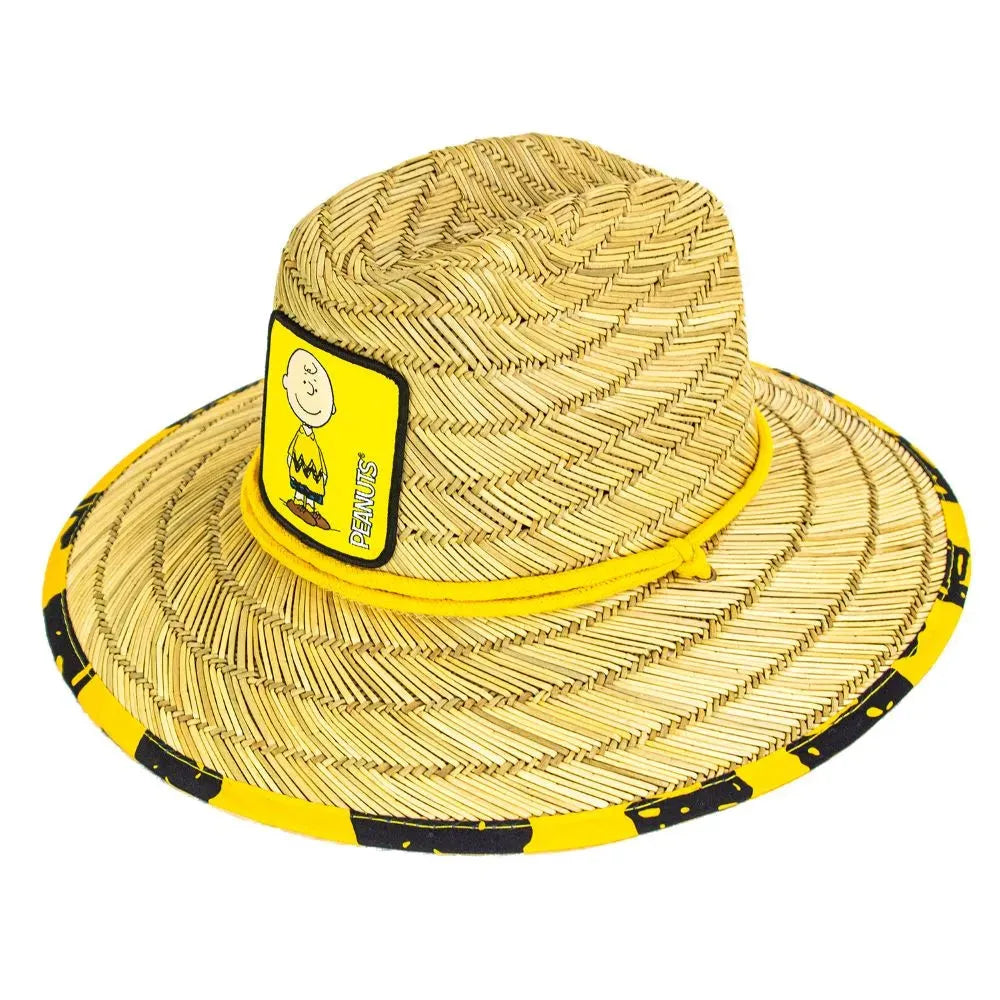 Peter Grimm Peanuts Charlie Junior - Childrens Straw Lifeguard Hat - Hatcountry