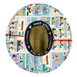 Peter Grimm Peanuts Comic Strip - Rye Straw Lifeguard Hat - Hatcountry