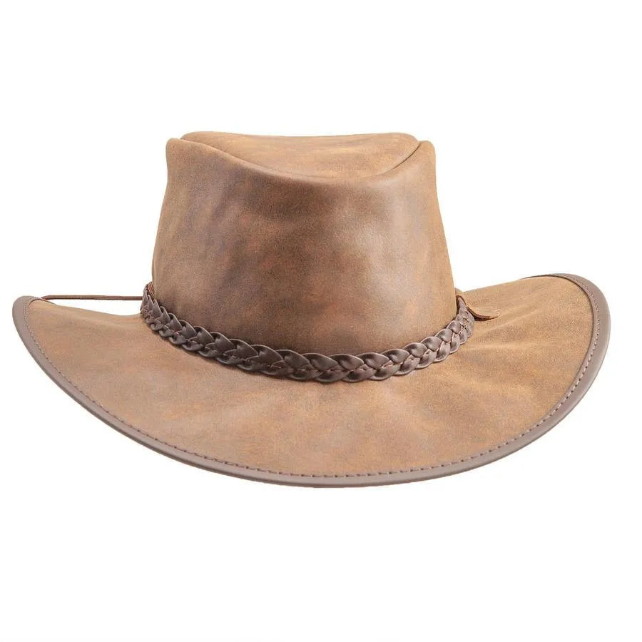 Head'n Home Crusher - Leather Australian Hat - Hatcountry