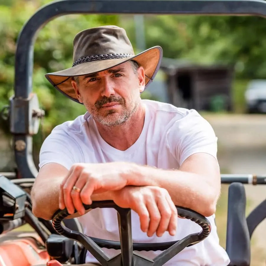 Head'n Home Crusher - Leather Australian Hat - Hatcountry