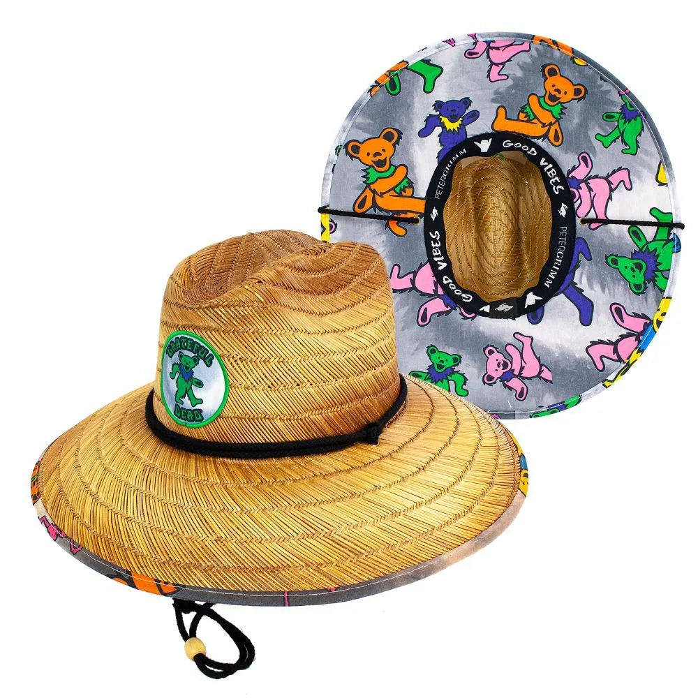 Peter Grimm Grateful Dead Sugar - Rye Straw Lifeguard Hat - Hatcountry