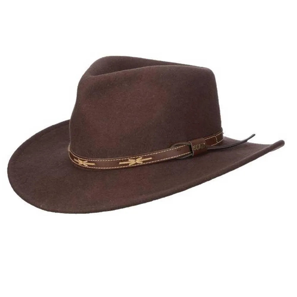 Scala Phoenix - Soft Wool Felt Outdoorsman Hat - Hatcountry