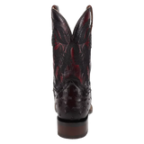 Dan Post Alamosa (Black Cherry)  - Men's Ostrich Skin Leather Cowboy Boots