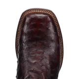 Dan Post Alamosa (Black Cherry)  - Men's Ostrich Skin Leather Cowboy Boots