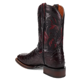 Dan Post Alamosa (Black Cherry)  - Men's Ostrich Skin Leather Cowboy Boots