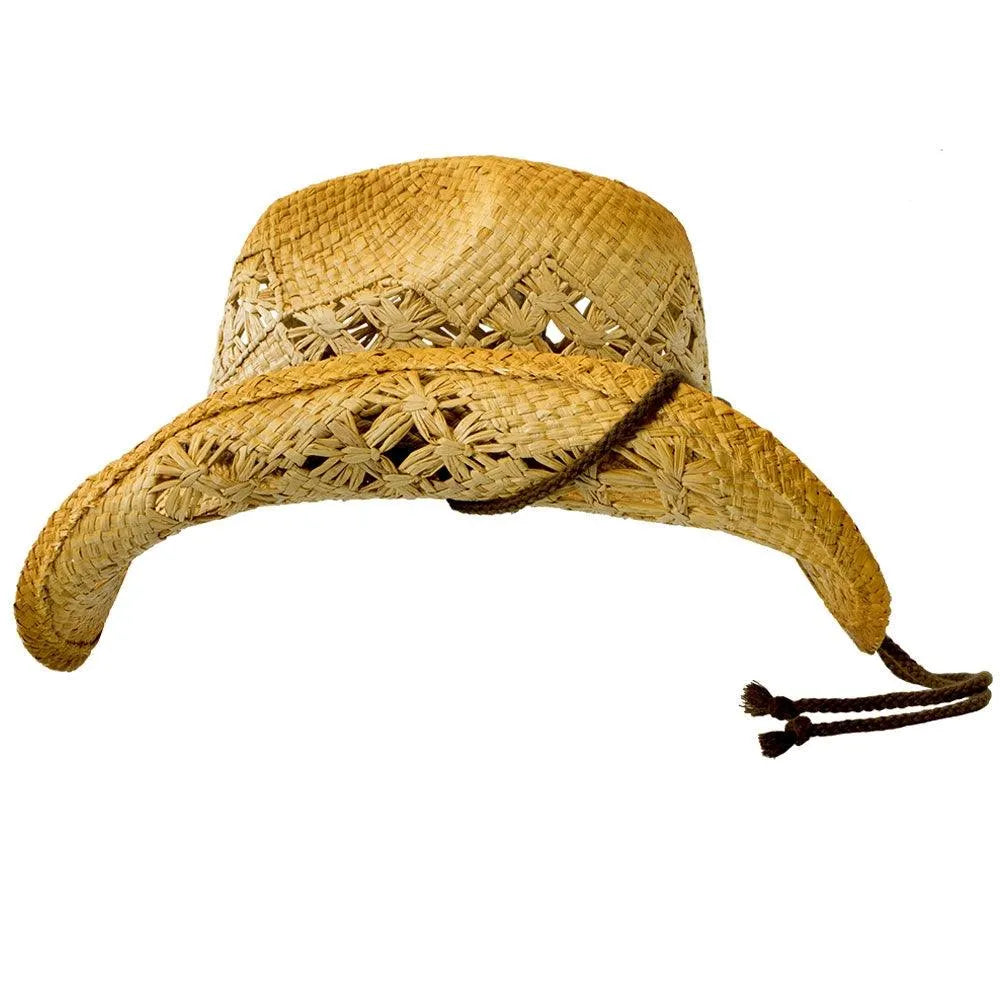 Deadwood Trading Hat Company Sonoma - Raffia Straw Cowboy Hat - Hatcountry