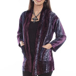 Honey Creek Velvet (Plum) - Women's Cardigan - Hatcountry
