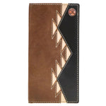 HOOey Aztec Inlay with Logo Rivet (Brown/Black) - Men's Rodeo Wallet - Hatcountry
