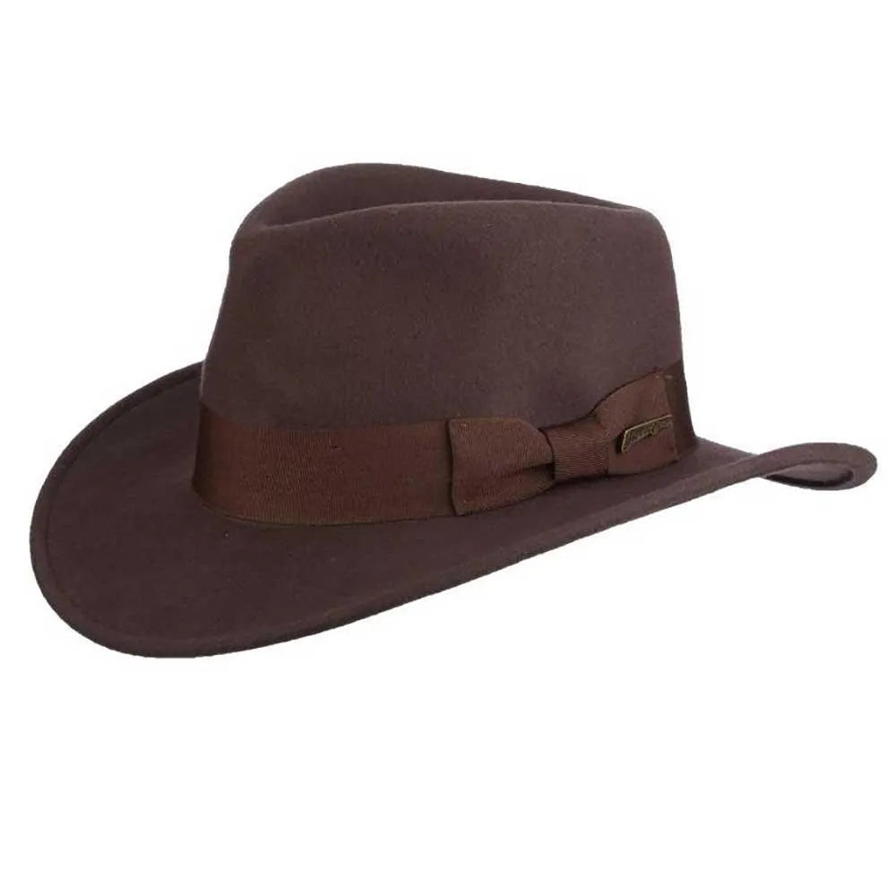 Indiana Jones™ Belloq Crushable Soft Wool Felt Fedora Hat