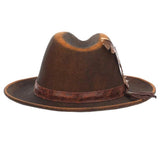 Scala Woodstock - Distressed Soft Wool Felt Fedora Hat - Hatcountry