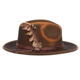 Scala Woodstock - Distressed Soft Wool Felt Fedora Hat - Hatcountry