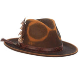 Scala Woodstock - Distressed Soft Wool Felt Fedora Hat - Hatcountry