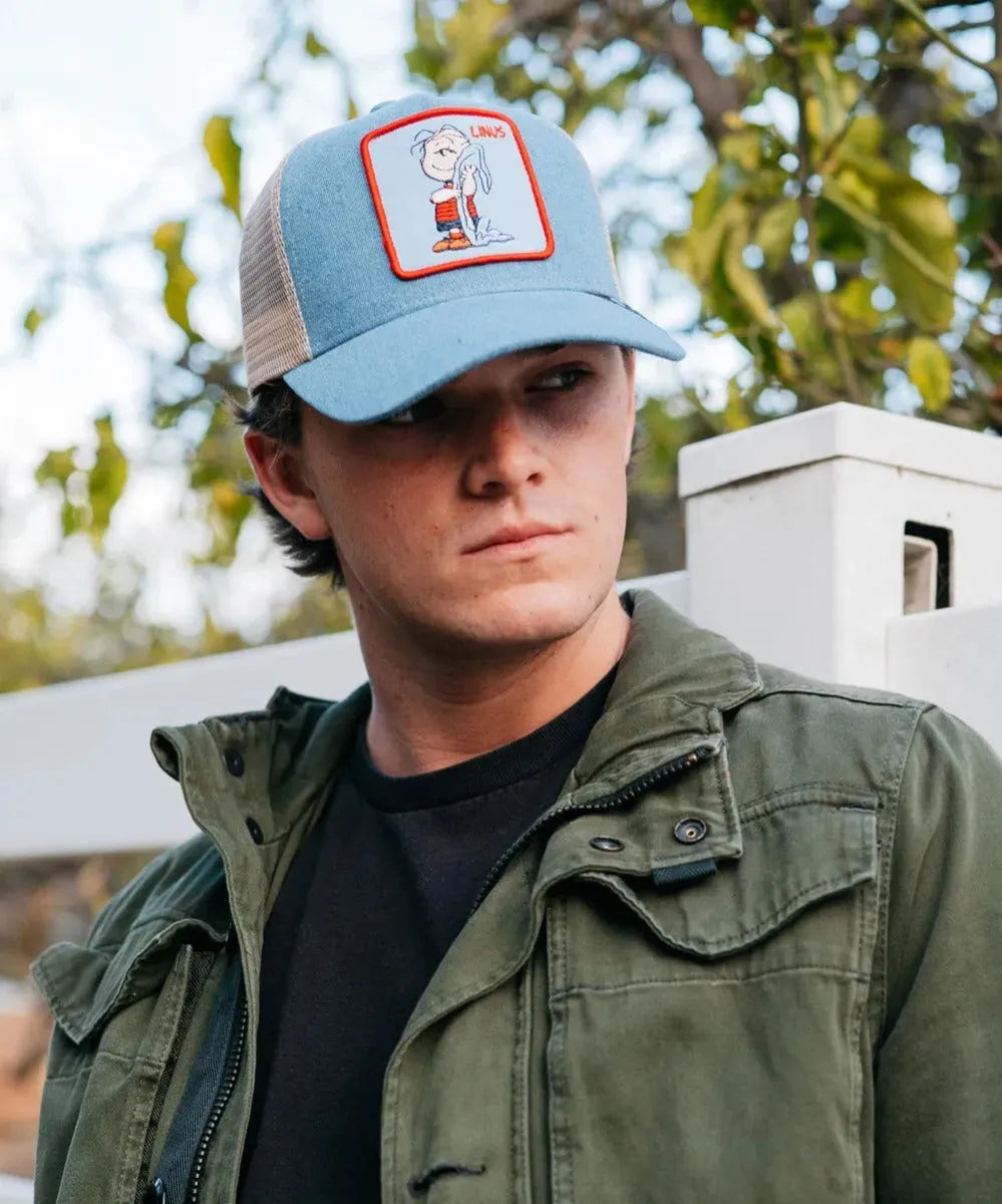 Peter Grimm Peanuts Linus (Denim) - Trucker Cap - Hatcountry