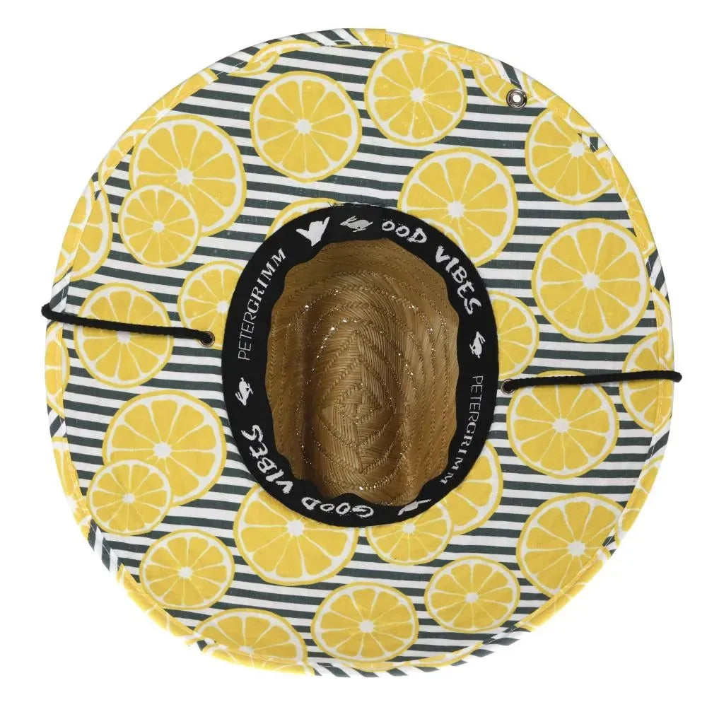 Peter Grimm Lemonade Lifeguard - Rye Straw Lifeguard Hat - Hatcountry