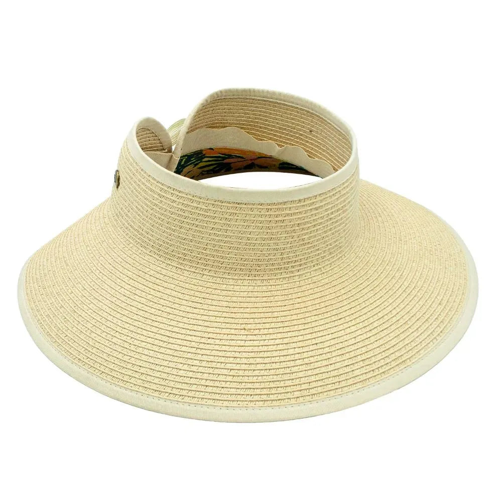 Peter Grimm Luau - Straw Roll Visor Hat - Hatcountry