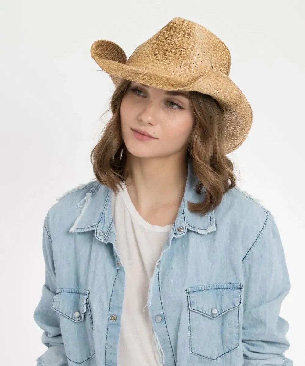 Peter Grimm Maverick - Straw Cowboy Hat - Hatcountry