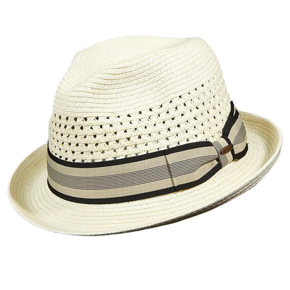 Scala Truman - Straw Fedora Hat - Hatcountry