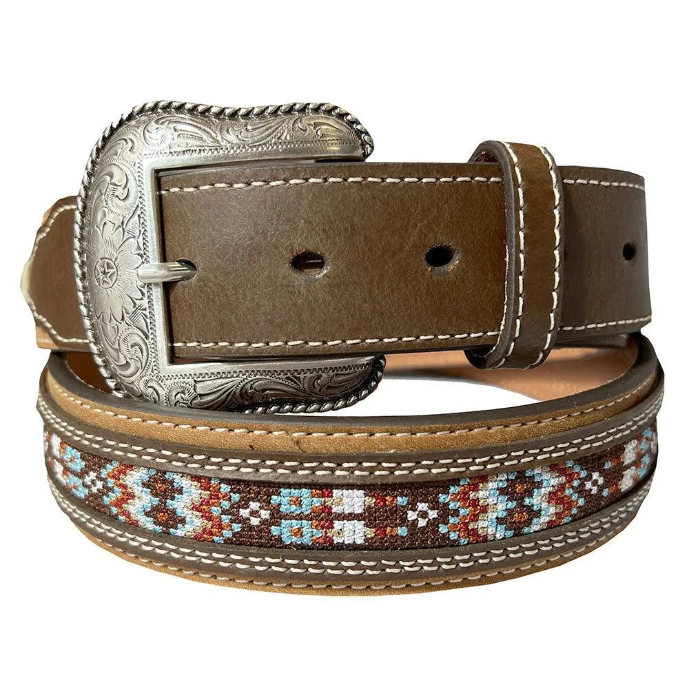 Nocona Southwest Pattern - Mens Leather Belt - Hatcountry