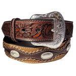 Nocona Oval Concho - Mens Leather Belt - Hatcountry