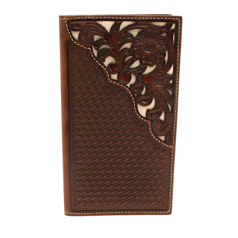 NOCONA RODEO WALLET BASKETWEAVE IVORY-Mens Wallet - Hatcountry