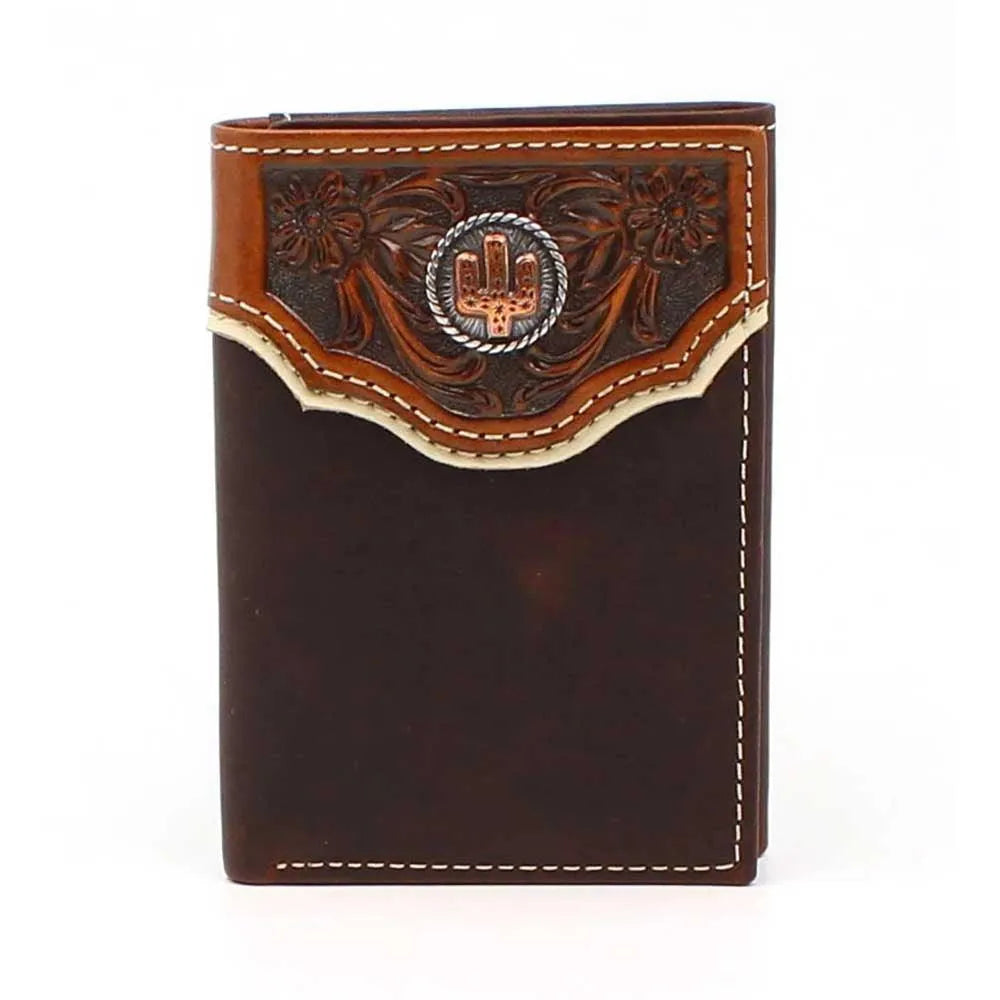 Nocona Cactus Concho - Men's Tri-Fold Wallet - Hatcountry