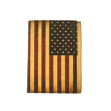 Nocona Trifold Vintage USA Flag-Leather Wallet - Hatcountry