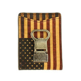 Nocona Vintage USA Flag- Mens Bi-Fold Money Clip - Hatcountry