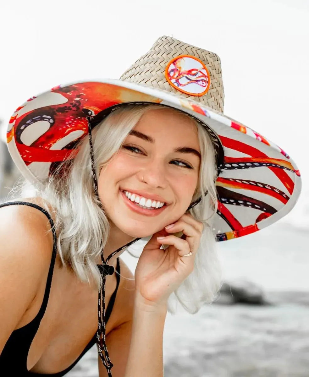Peter Grimm Octopus - Straw Lifeguard Hat - Hatcountry