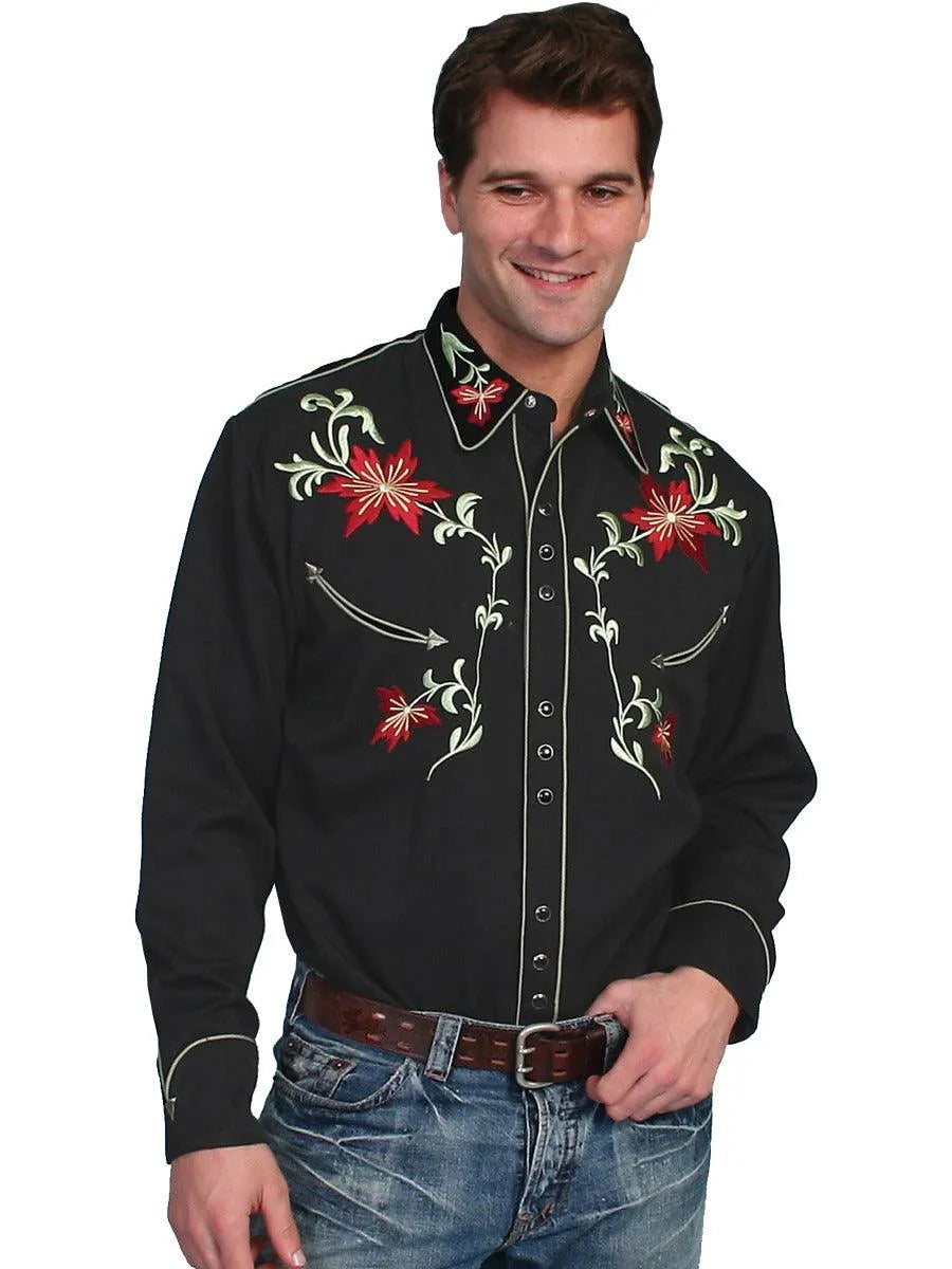 Scully Floral Vines - Men's Western Shirt - Hatcountry