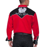 Scully Four Ace Embroidery - Men's Western Shirt - Hatcountry