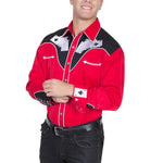 Scully Four Ace Embroidery - Men's Western Shirt - Hatcountry