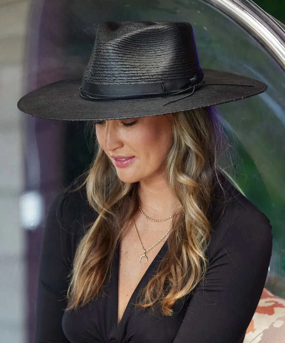 Peter Grimm Carin - Wide Brim Mexican Palm Straw Hat - Hatcountry