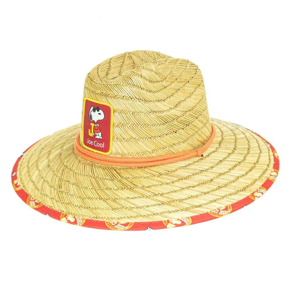 Peter Grimm Peanuts Joe Cool Snoopy - Rye Straw Lifeguard Hat - Hatcountry