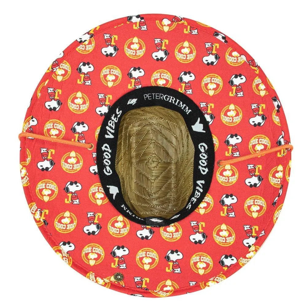 Peter Grimm Peanuts Joe Cool Snoopy - Rye Straw Lifeguard Hat - Hatcountry