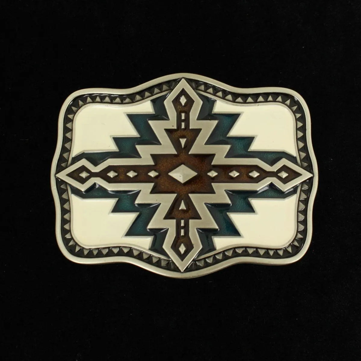 Nocona Multicolored Western Cross - Belt Buckle - Hatcountry