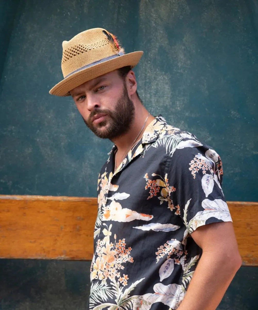 Peter Grimm Shelby - Straw Fedora Hat - Hatcountry