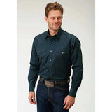 Roper Solid Poplin Snap - Mens Western Shirt - Hatcountry