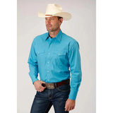 Roper Solid Poplin Snap - Mens Western Shirt - Hatcountry