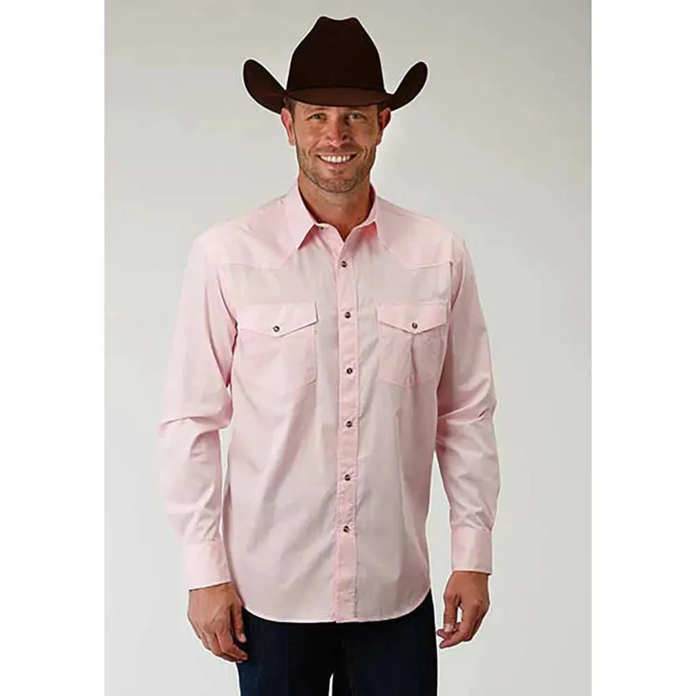 Roper Solid Poplin Snap - Mens Western Shirt - Hatcountry