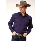 Roper Solid Poplin Snap - Mens Western Shirt - Hatcountry